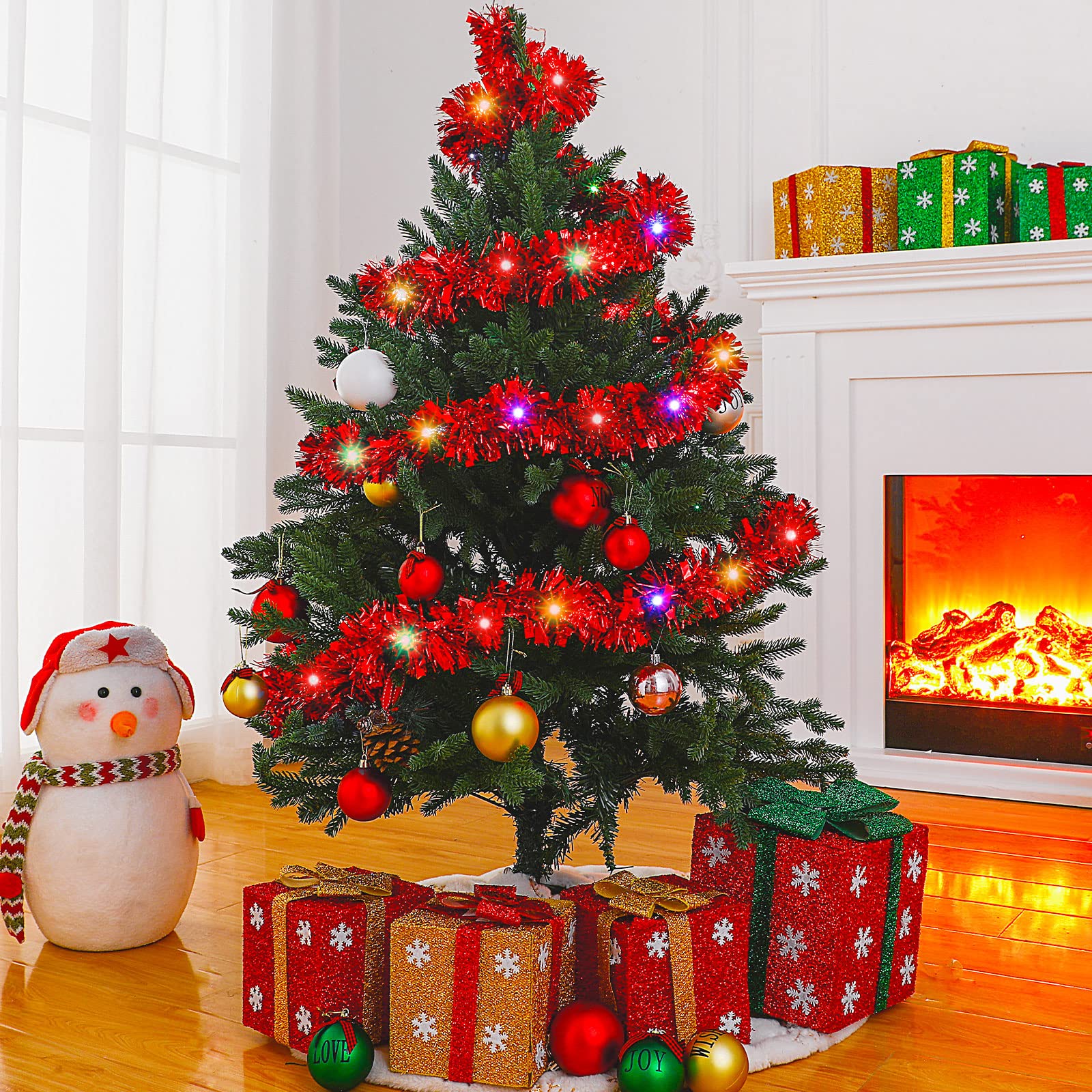 1/3pcs 5M Christmas Tinsel Gar - Tinsel Garland Decoration 评论和价格