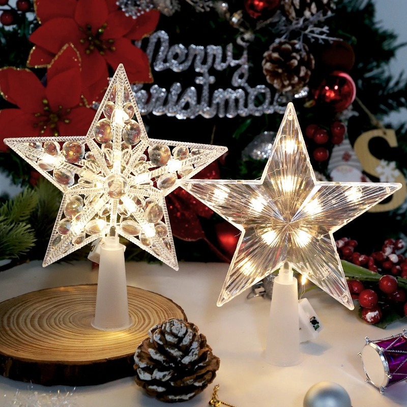 15cm Christmas Decoration Glow - Star Tree Topper 评论和价格