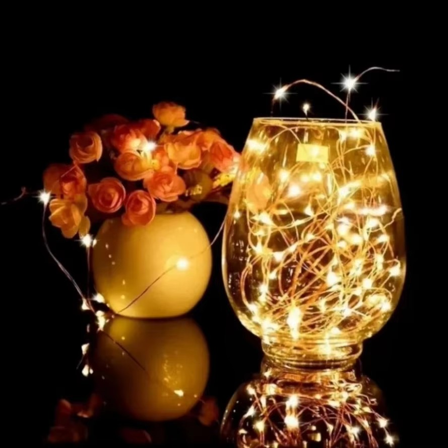 3PCS 5/10/20M Copper Wire LED  - Led Fairy String Lights 评论和价格