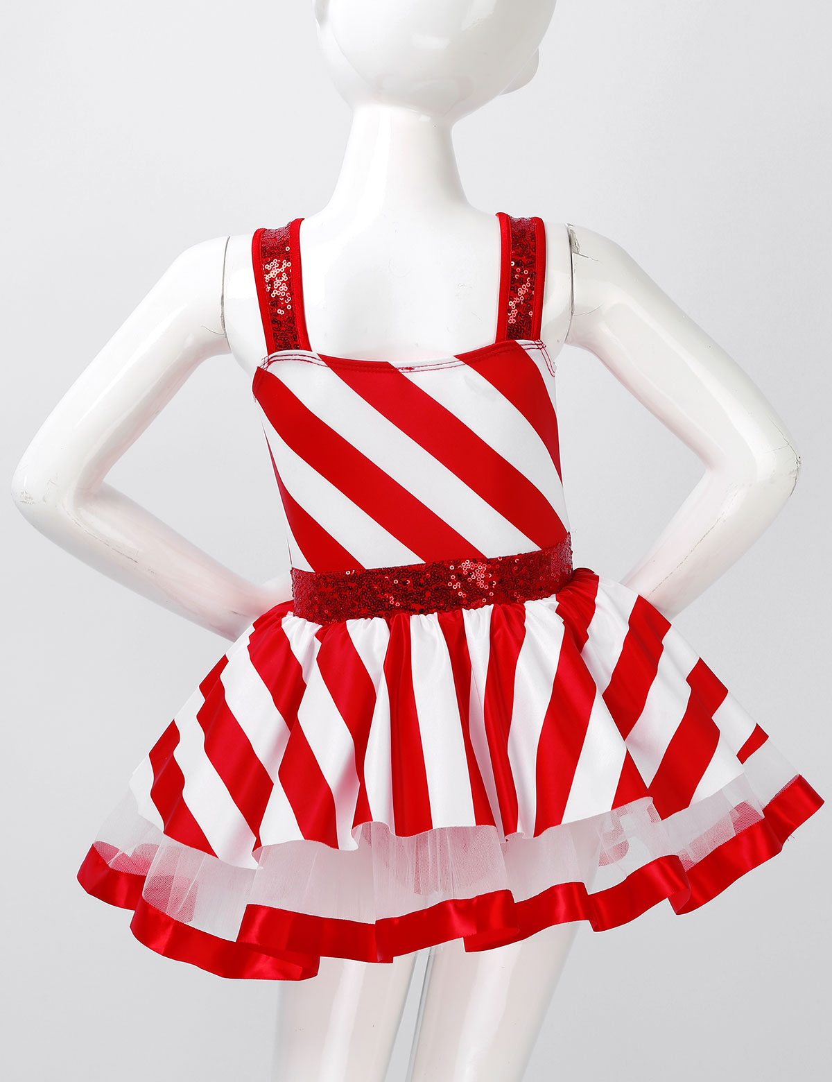 Girls Christmas Candy Cane Cos - Elf Costume Christmas 评论和价格