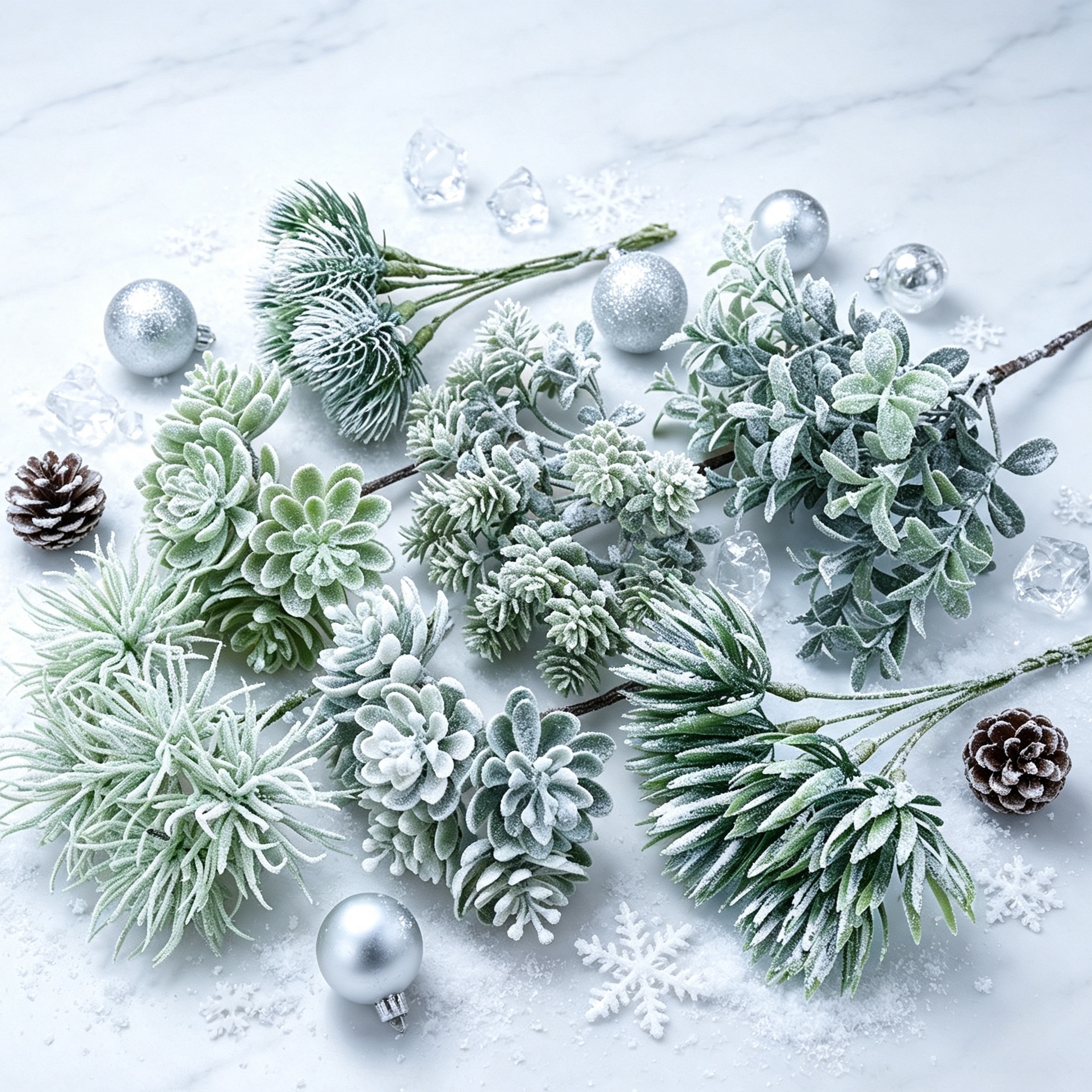 1/3PCS Silk Flowers Scrapbooki - Christmas Wreath Fake 评论和价格