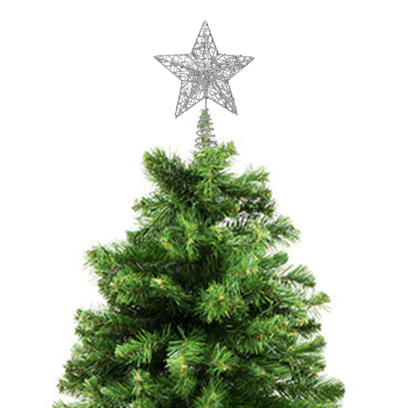 1pc Gold/Silver/Red/Blue Glitt - Star Tree Topper 评论和价格