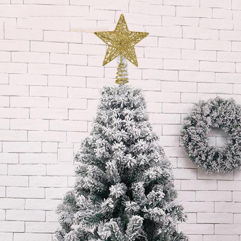 1pc Gold/Silver/Red/Blue Glitt - Star Tree Topper 评论和价格