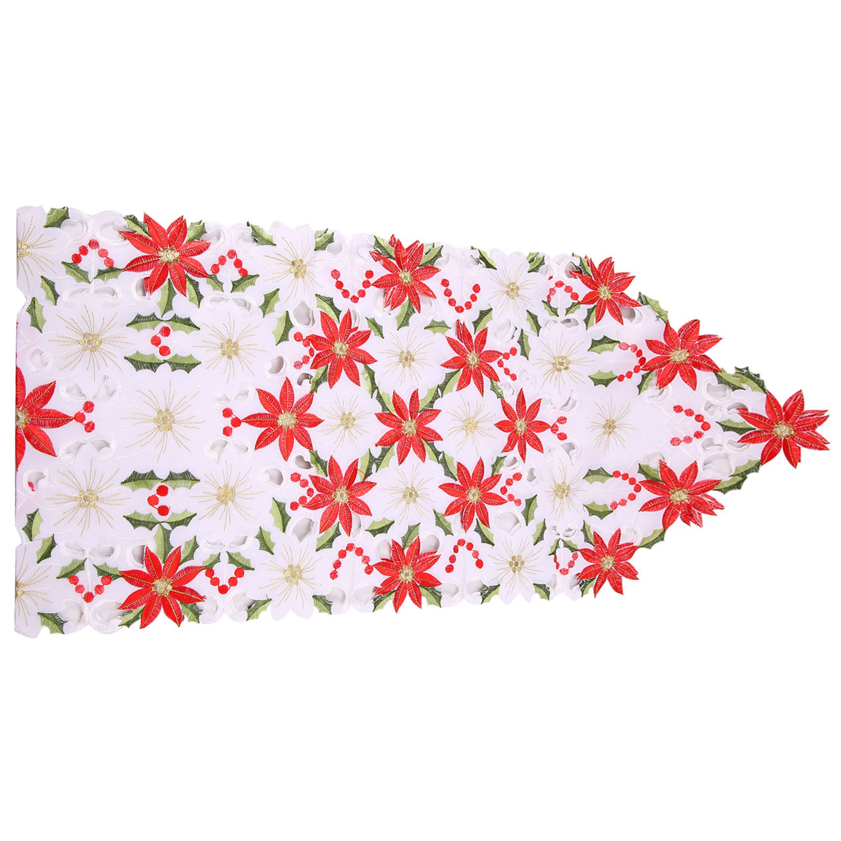 Christmas Embroidered Table Ru - Christmas Table Runner 评论和价格