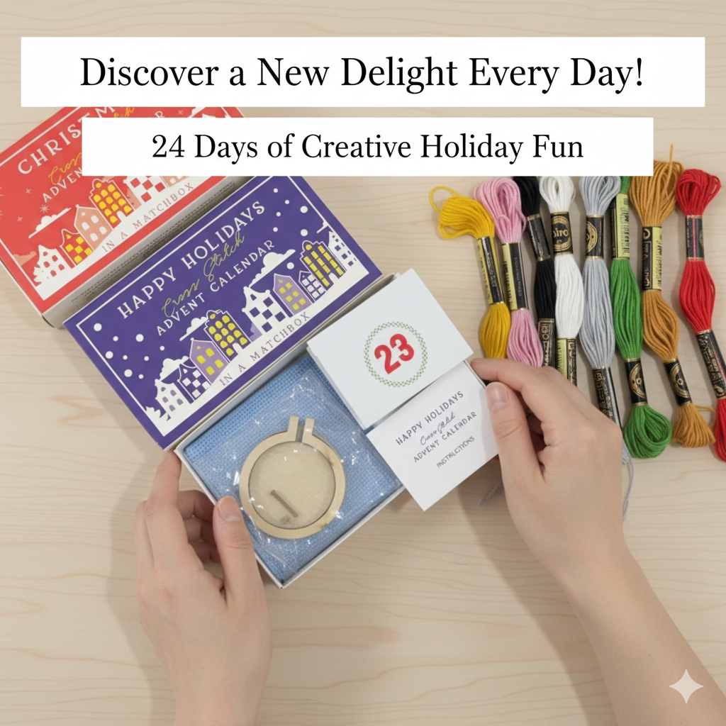 24 Days Countdown Cross Stitch - Advent Calendar Gift 评论和价格