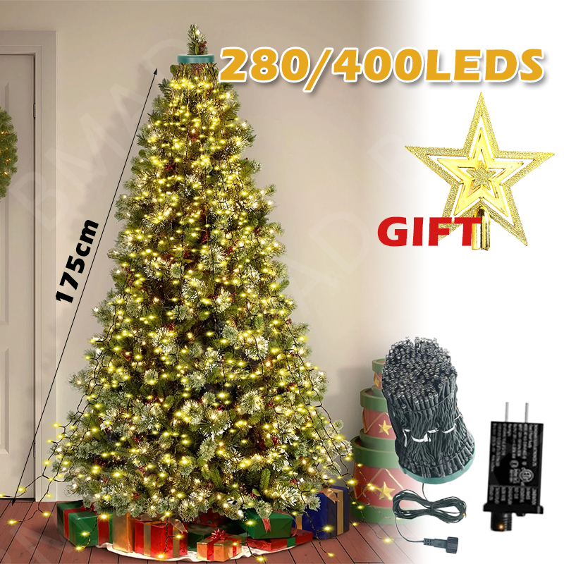 Christmas Tree Waterfall Light - Led Fairy String Lights 评论和价格