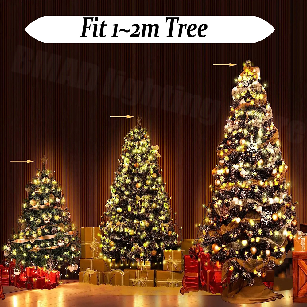 Christmas Tree Waterfall Light - Led Fairy String Lights 评论和价格