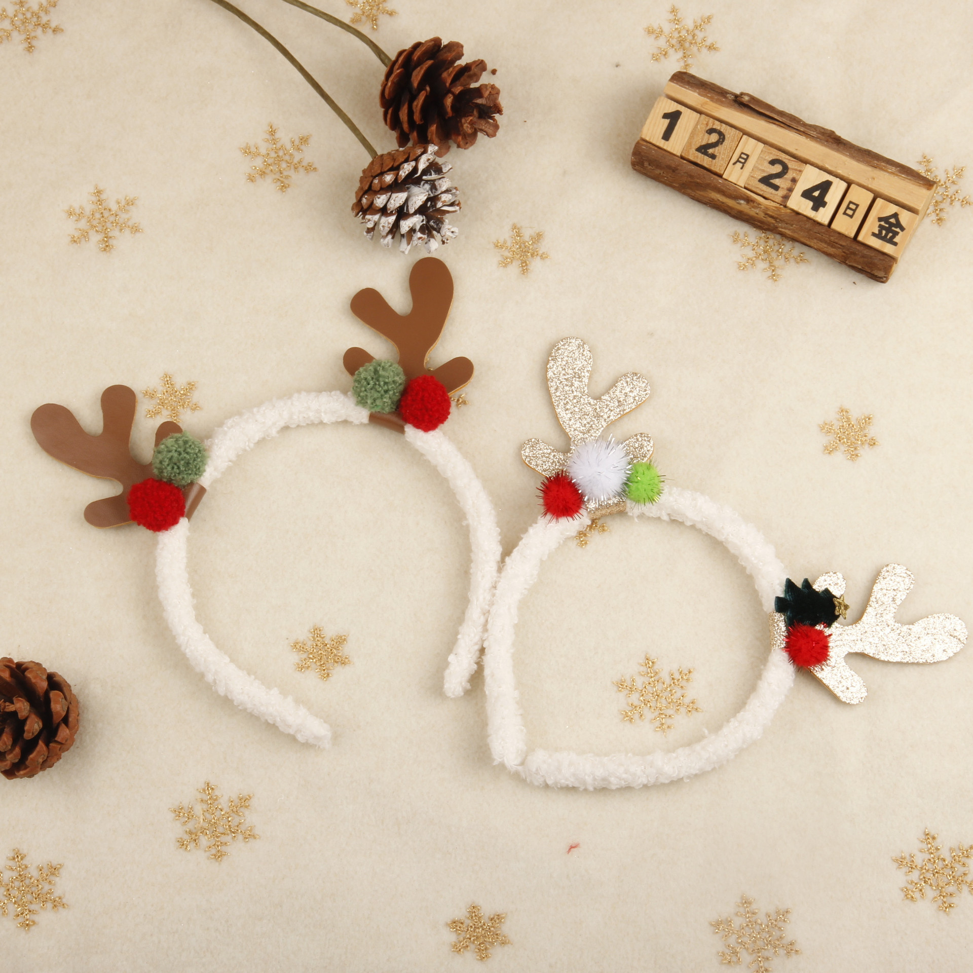 Christmas Reindeer Antler Head - Reindeer Antlers Headband 评论和价格