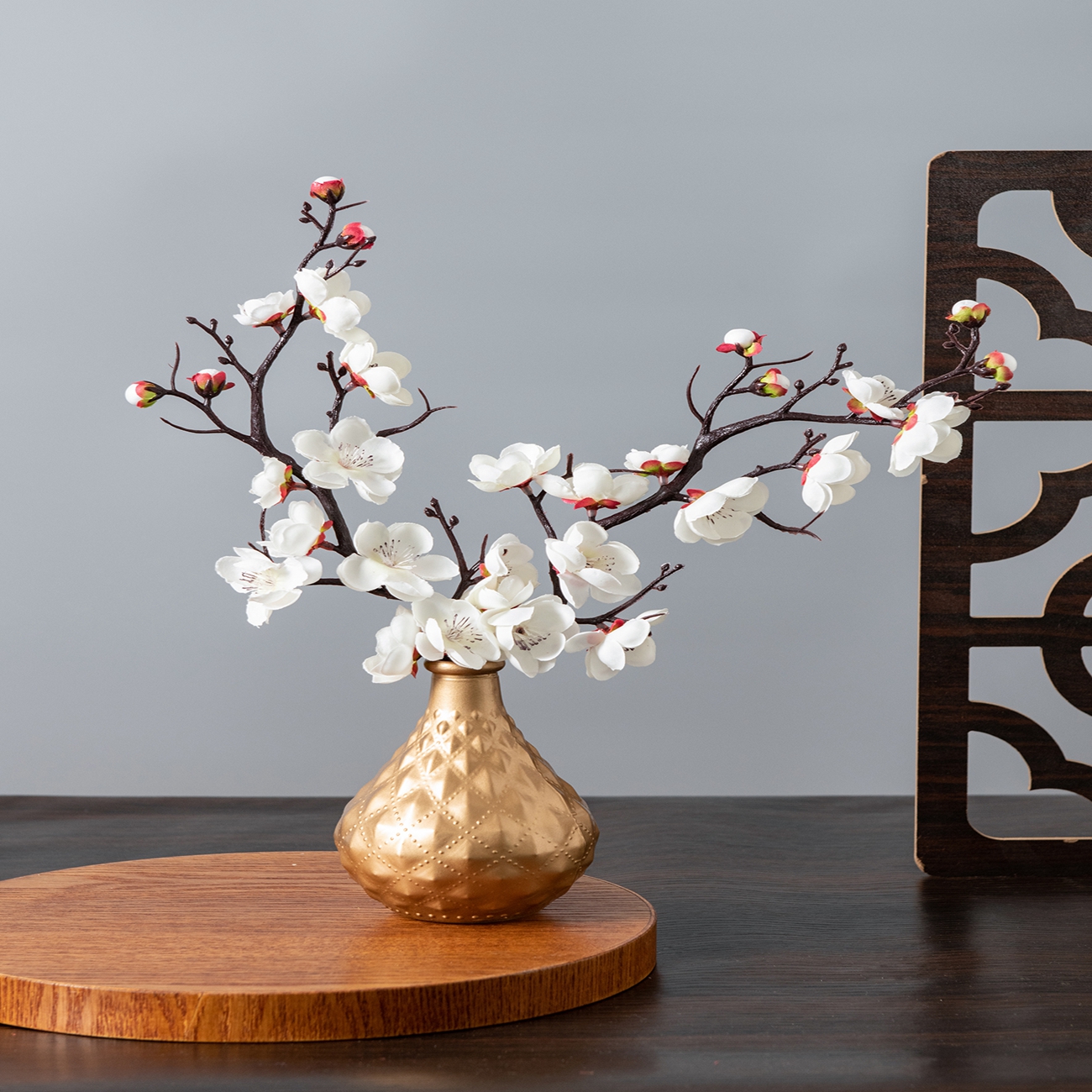 Artificial Flower Spring Plum  - Christmas Wreath Fake 评论和价格