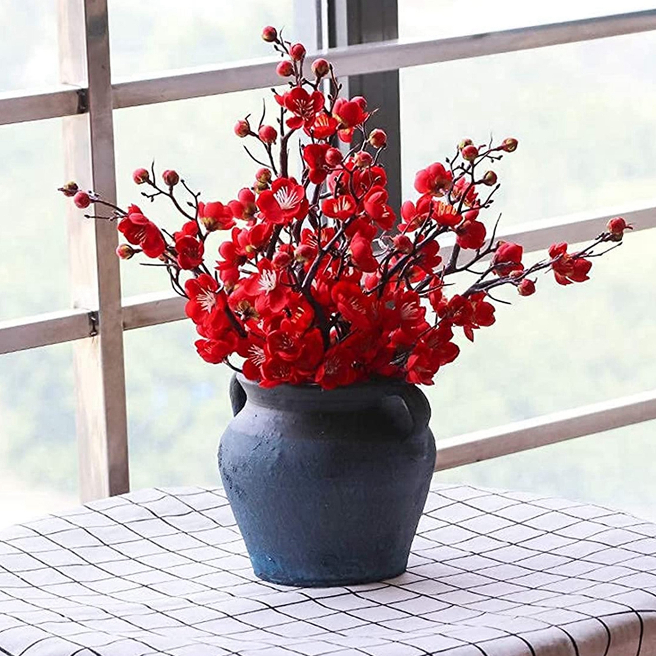 Artificial Flower Spring Plum  - Christmas Wreath Fake 评论和价格