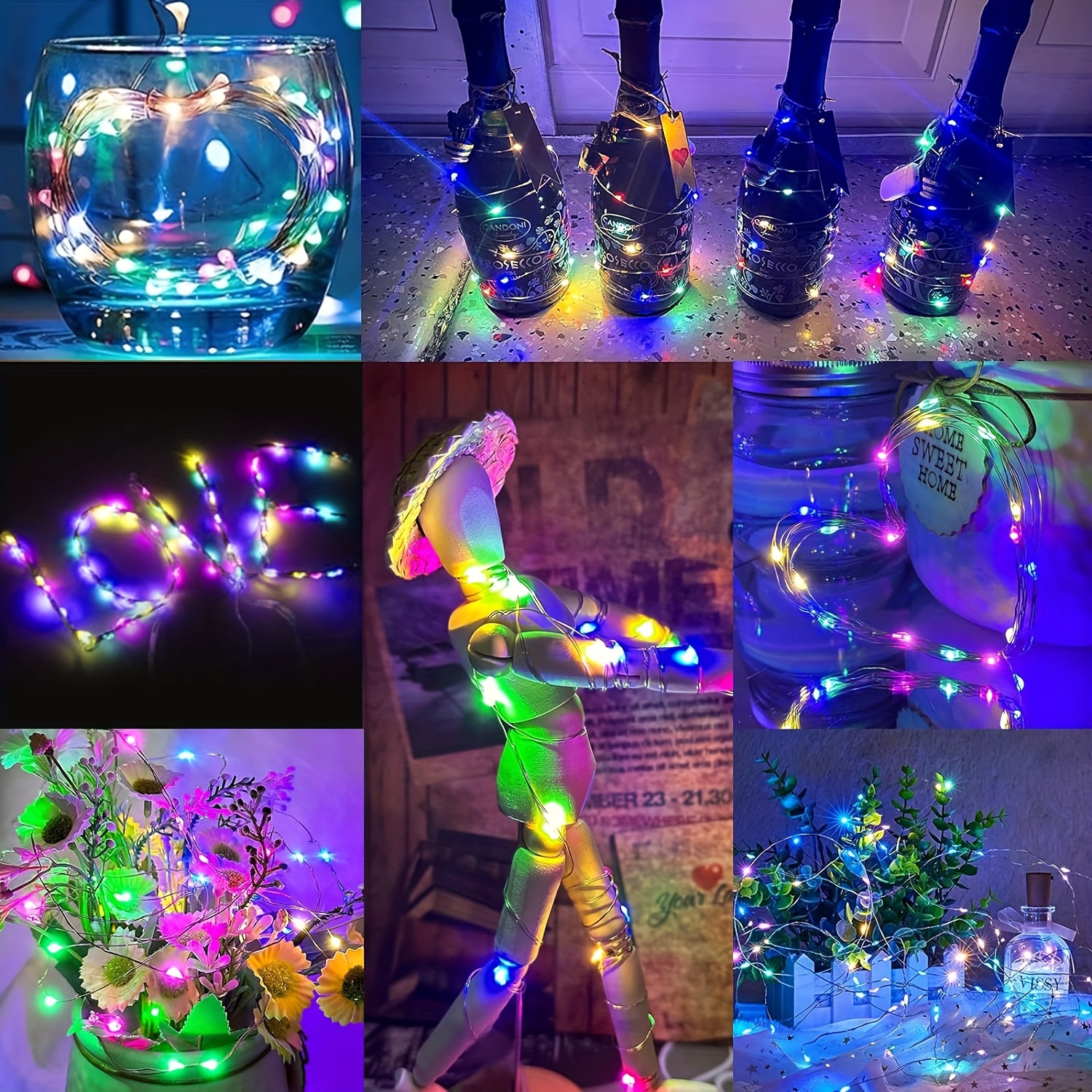 10 pcs Led Fairy Lights 3 Mode - Led Fairy String Lights 评论和价格