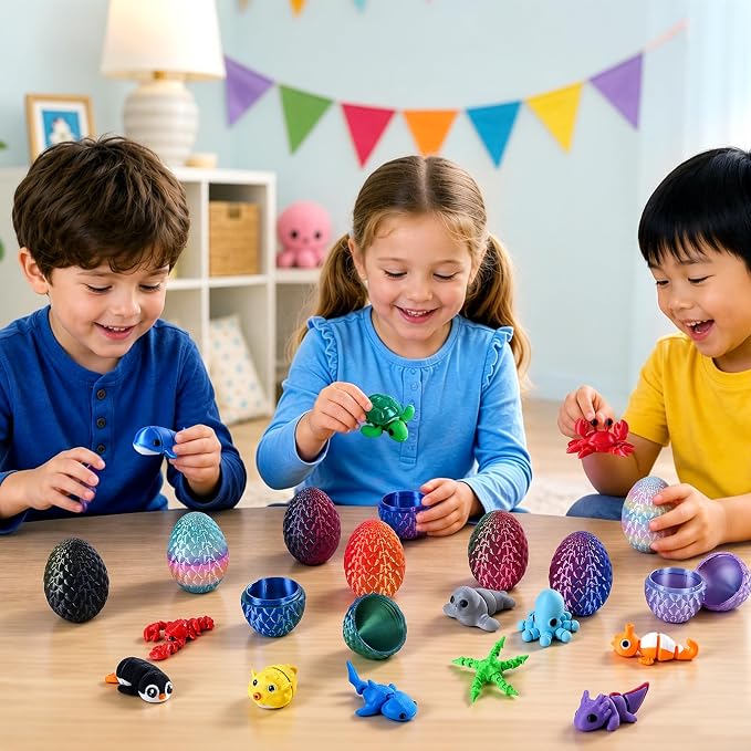 24pcs 3D Printed Surprise Egg  - Advent Calendar Gift 评论和价格