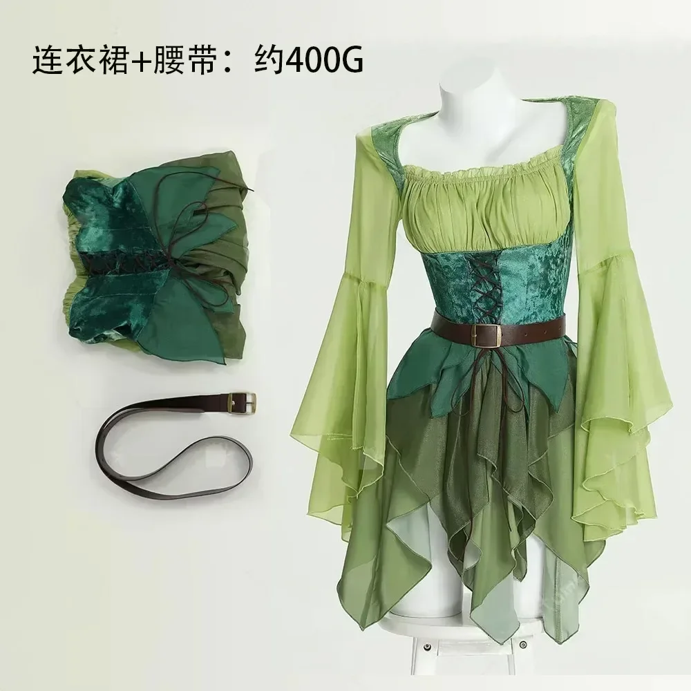 Women's Elf Medieval Green Fai - Elf Costume Christmas 评论和价格